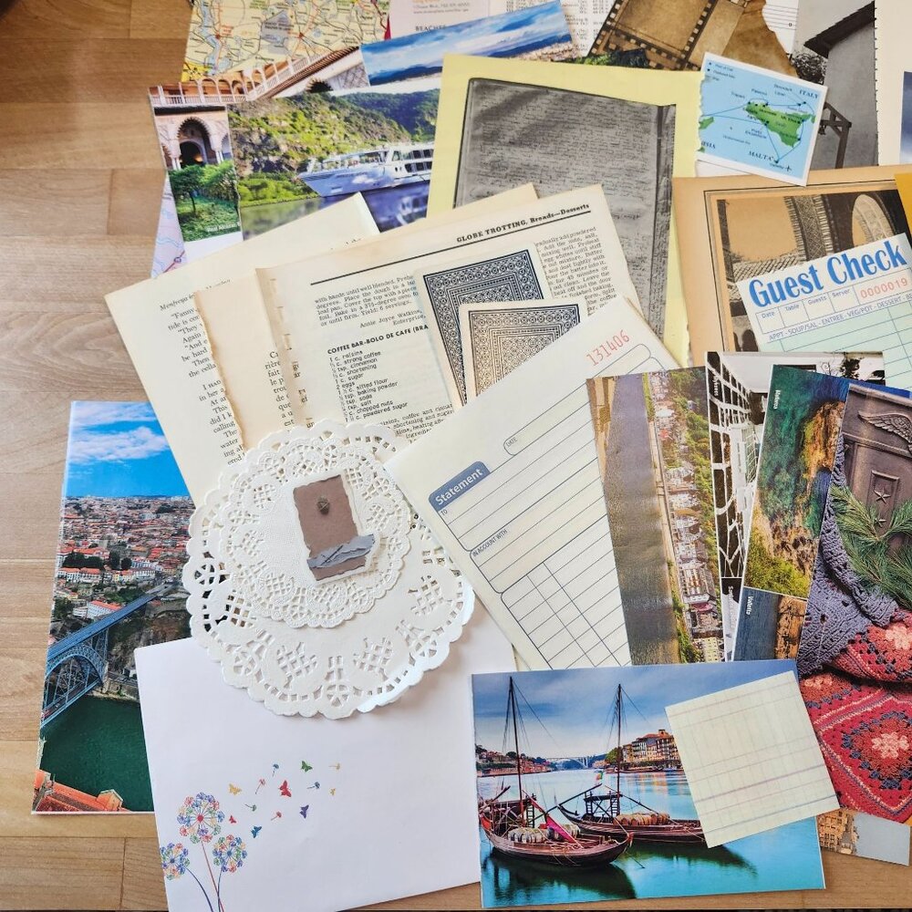 70 + Piece Ephemera Lot Junk Journal Scrapbooking Paper Supplies Mixed Bundle - Picture 3 of 6